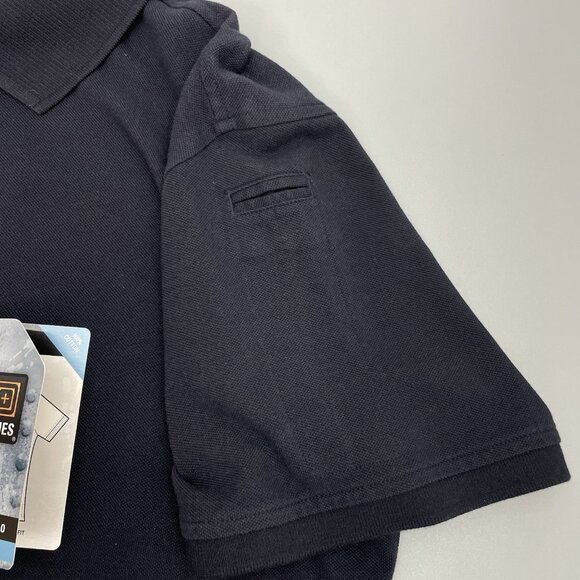 5.11 Tactical Polo Shirt Top Professional Duty Dark Navy Blue Womens XL - Picture 3 of 9